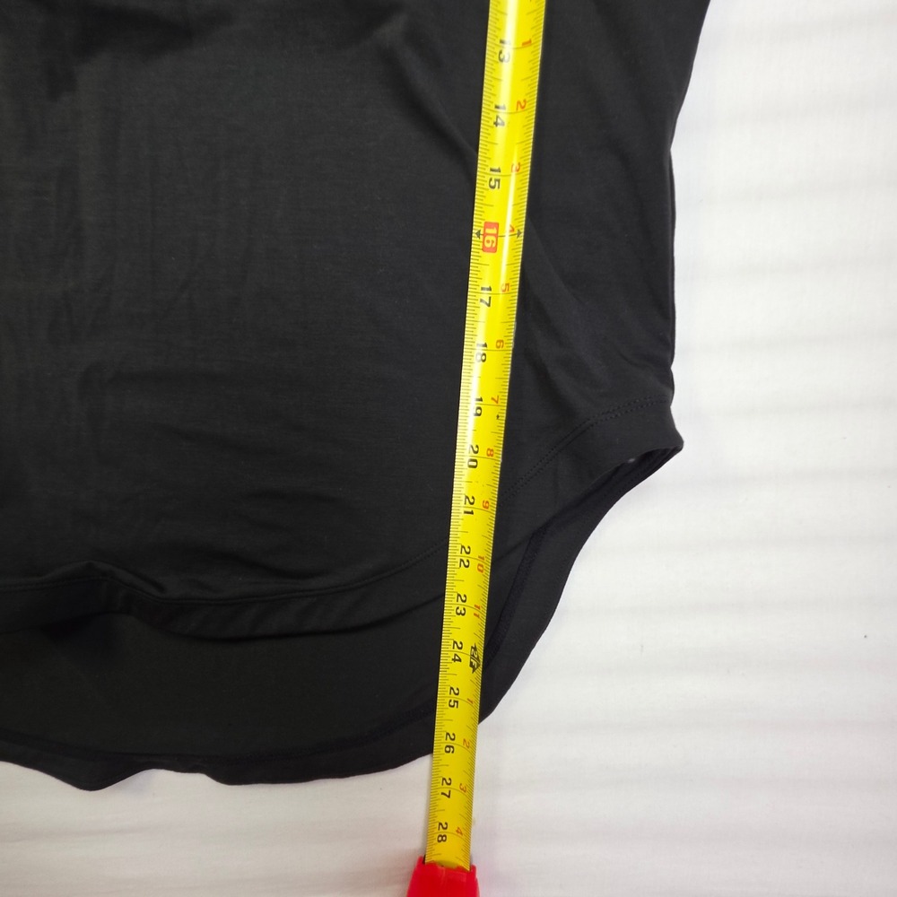 Halara Black Off Shoulder Long Sleeve Built-in Bra Thumbhole Active Top Medium - Picture 3 of 7
